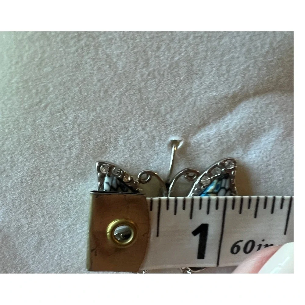 SS Butterfly Necklace Earring Set 22
